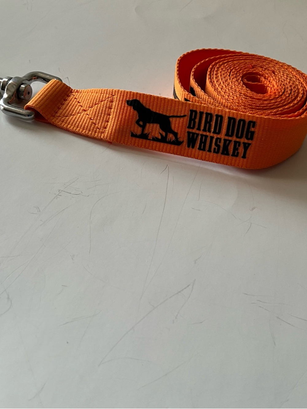 Bird Dog Whiskey Dog Leash Orange 6ft Long